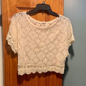 Lace crop top